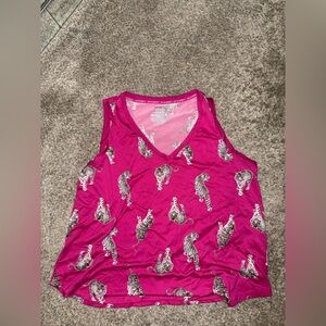 Joyspun Pink Tiger Print Tank Top
